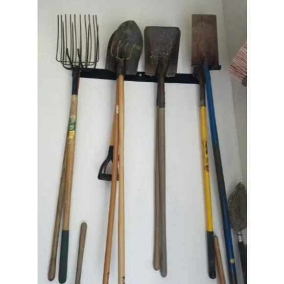 Wall Mount Garage Organization and Storage Shovel & Rake Hanger Garden Yard Tool - Picture 1 of 2